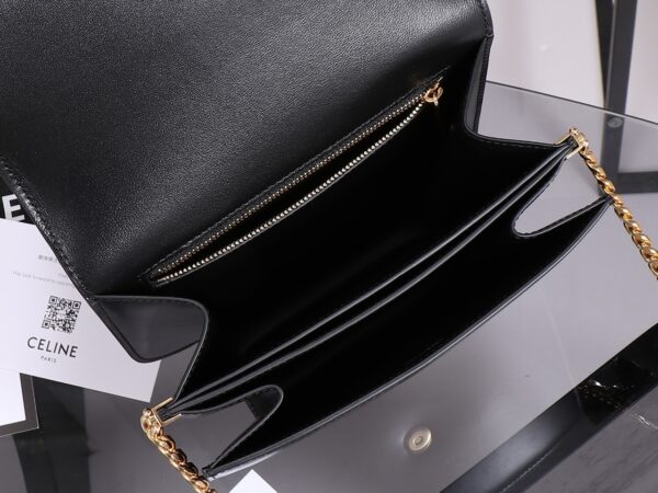 College Triomphe Chain Bag – Glossy Calfskin