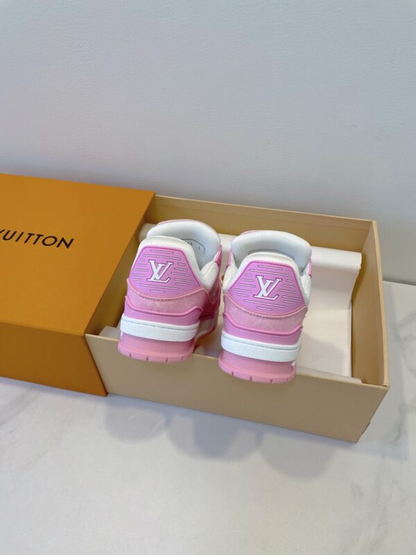 sy_no_BD12937167FECF63BE377FF89075401B_8 Louis Vuitton LV Trainer Sakura Pink & White Sneakers