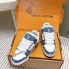 sy_no_BD1B886A1DCA74A26220FB7ED0EE9079_2 Louis Vuitton LV Trainer Maxi / LV Skate Blue & White Monogram Denim Sneakers