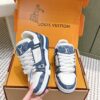 sy_no_BD1B886A1DCA74A26220FB7ED0EE9079_3 Louis Vuitton LV Trainer Maxi / LV Skate Blue & White Monogram Denim Sneakers