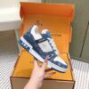 sy_no_BD1B886A1DCA74A26220FB7ED0EE9079_4 Louis Vuitton LV Trainer Maxi / LV Skate Blue & White Monogram Denim Sneakers