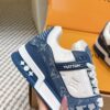 sy_no_BD1B886A1DCA74A26220FB7ED0EE9079_6 Louis Vuitton LV Trainer Maxi / LV Skate Blue & White Monogram Denim Sneakers