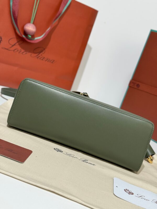 Loro Piana Extra Bag L27 Shoulder Bag – Saddle Leather (Green)