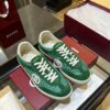 sy_no_BEC76850E6F48C4CD3425D62778C60C0_3 Gucci B Sneaker Green Fabric & Suede – Emerald Green / Ivory