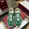 sy_no_BEC76850E6F48C4CD3425D62778C60C0_4 Gucci B Sneaker Green Fabric & Suede – Emerald Green / Ivory