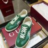 sy_no_BEC76850E6F48C4CD3425D62778C60C0_8 Gucci B Sneaker Green Fabric & Suede – Emerald Green / Ivory