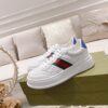 sy_no_BF05AD89F8DCE0B1C2F811B0F604AF61_3 Gucci Re-Web White Leather Green-Red Web Stripe Platform Sneakers
