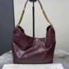 sy_no_BF94BAB04400D403BD58F4F8E98C02A4_0 YSL Oil-Waxed Leather Hobo Bag – Burgundy & Gold