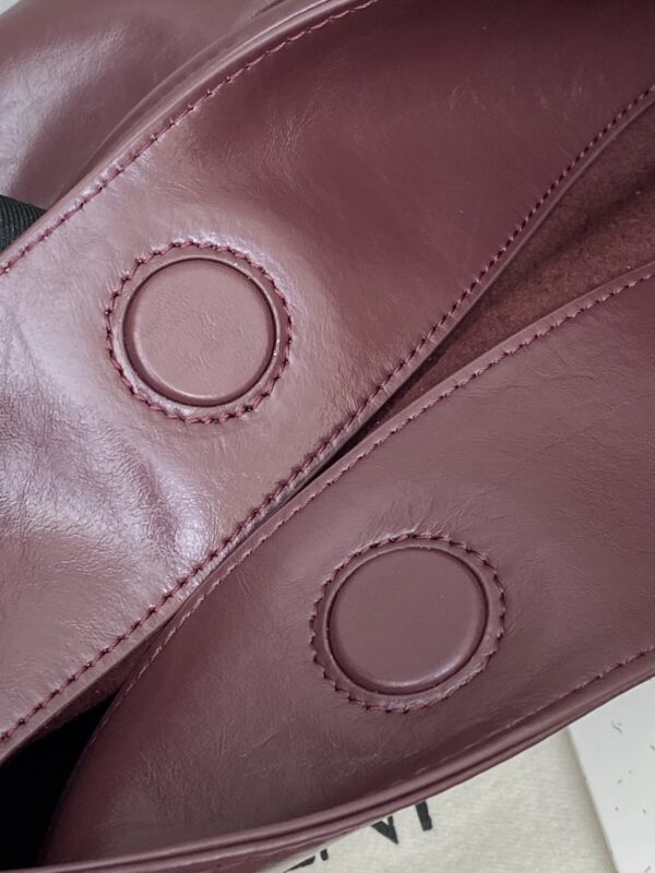 sy_no_BF94BAB04400D403BD58F4F8E98C02A4_5 YSL Oil-Waxed Leather Hobo Bag – Burgundy & Gold