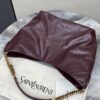 sy_no_BF94BAB04400D403BD58F4F8E98C02A4_8 YSL Oil-Waxed Leather Hobo Bag – Burgundy & Gold