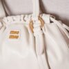 sy_no_C0DCE62C07E52E441484313A069A1600_6 White Archive-Inspired Drawstring Ruched Shoulder / Underarm Bag