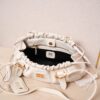 sy_no_C0DCE62C07E52E441484313A069A1600_8 White Archive-Inspired Drawstring Ruched Shoulder / Underarm Bag