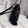 Loewe Lion Intarsio Flamenco Medium Bag – Glossy Calfskin Leather (Black)