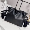 Loewe Lion Intarsio Flamenco Medium Bag – Glossy Calfskin Leather (Black)