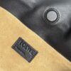 Loewe Lion Intarsio Flamenco Medium Bag – Glossy Calfskin Leather (Black)