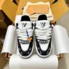 Louis Vuitton LV Skate Black Monogram & White Retro Skate Sneakers