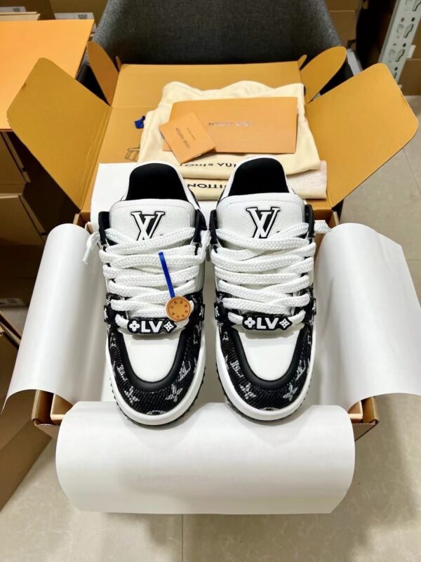 Louis Vuitton LV Skate Black Monogram & White Retro Skate Sneakers
