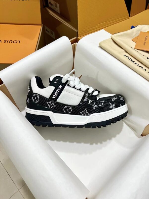Louis Vuitton LV Skate Black Monogram & White Retro Skate Sneakers