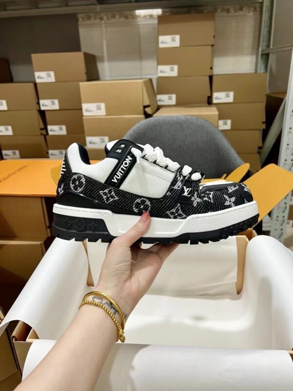 Louis Vuitton LV Skate Black Monogram & White Retro Skate Sneakers