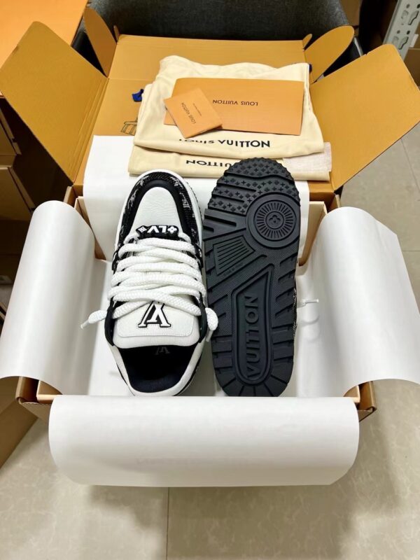 Louis Vuitton LV Skate Black Monogram & White Retro Skate Sneakers