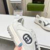 sy_no_C1D7E76E472274F3A4DD79D648607576_4 White & Gray Retro Tennis Sneakers