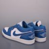 sy_no_C1E23A195B3DA36F4AF5E3EBC7E78F75_1 Air Jordan 1 Low – White / Deep Blue Retro Sneakers