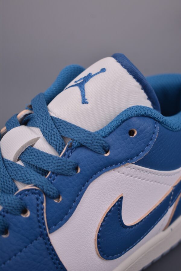 sy_no_C1E23A195B3DA36F4AF5E3EBC7E78F75_6 Air Jordan 1 Low – White / Deep Blue Retro Sneakers