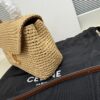 sy_no_C23E96673B43F5530AB1308113B49059_2 Celine Women's Raffia Handbag – Small Flap Bag (Shoulder/Crossbody)