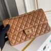 sy_no_C32B575946C15DCAF6AA731844C03C74_1 Caramel Brown Quilted Lambskin Classic Flap Bag