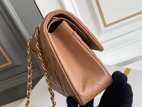 sy_no_C32B575946C15DCAF6AA731844C03C74_3 Caramel Brown Quilted Lambskin Classic Flap Bag