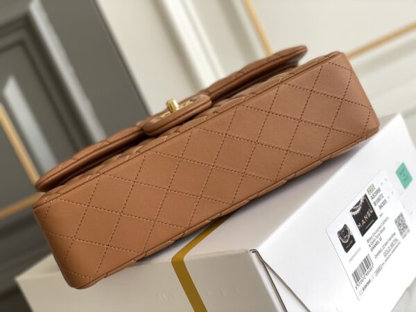 sy_no_C32B575946C15DCAF6AA731844C03C74_4 Caramel Brown Quilted Lambskin Classic Flap Bag