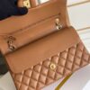 sy_no_C32B575946C15DCAF6AA731844C03C74_6 Caramel Brown Quilted Lambskin Classic Flap Bag