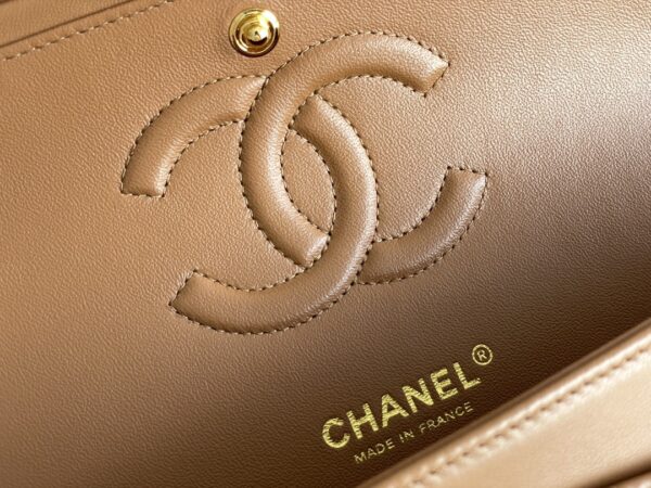 sy_no_C32B575946C15DCAF6AA731844C03C74_7 Caramel Brown Quilted Lambskin Classic Flap Bag