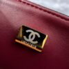 sy_no_C367CD68172FDB2C83C59390939D0103_8 Black Textured Calfskin Gemstone Letter Charm Chain Flap Bag