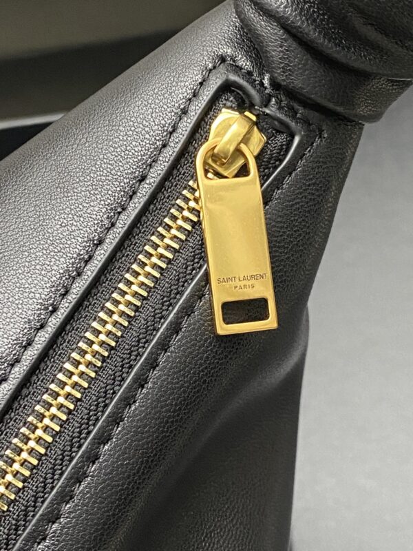sy_no_C512EF91BB322625981DE3118A14DCA2_5 YSL Amalia Medium Crescent Bag – Black Lambskin & Gold