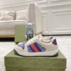sy_no_C550B39ABC30A86F86D45FE636FFCCD4_2 Cream & Denim Blue Monogram Retro Sneakers
