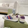 sy_no_C550B39ABC30A86F86D45FE636FFCCD4_3 Cream & Denim Blue Monogram Retro Sneakers
