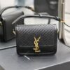 Solferino Box 19cm Bag – Black Woven & Gold-Tone Hardware