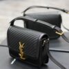 Solferino Box 19cm Bag – Black Woven & Gold-Tone Hardware