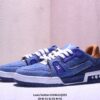 sy_no_C5DF2A24C3349580329C1C6818944153_3 Louis Vuitton LV Trainer Blue Denim & Caramel Tan Retro Sneakers