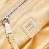 Marigold Leather Front-Zip Double-Handle Shoulder Crossbody Bag
