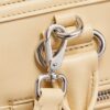 Marigold Leather Front-Zip Double-Handle Shoulder Crossbody Bag