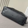 Prada-Inspired Travel Bag – Black Textured Calfskin