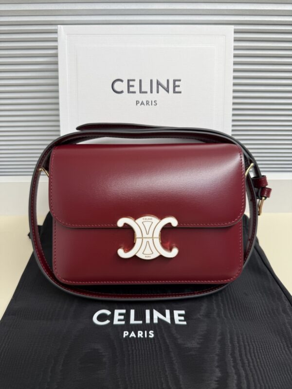Celine Women's Teen Triomphe Calfskin Handbag / Shoulder Bag