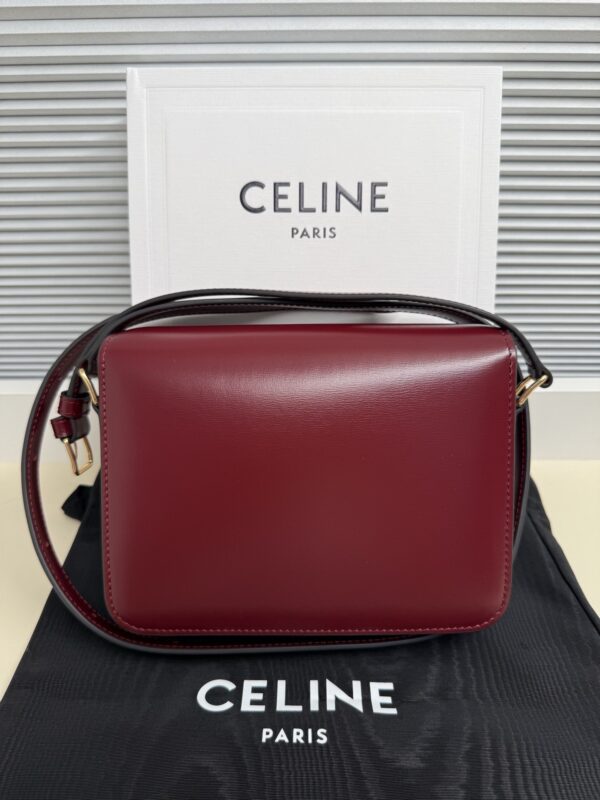 Celine Women's Teen Triomphe Calfskin Handbag / Shoulder Bag