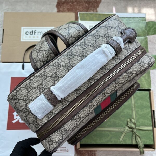 sy_no_C6959388C25A39A57B2E1647A257DAD1_2 Gucci Ophidia GG Supreme Vertical Backpack – Gray & Black