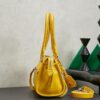 sy_no_C71ED4DE9B01117B276DCB33DD9357E4_2 Yellow Leather Front-Zip Double-Handle Shoulder Crossbody Bag