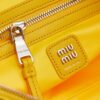 sy_no_C71ED4DE9B01117B276DCB33DD9357E4_5 Yellow Leather Front-Zip Double-Handle Shoulder Crossbody Bag