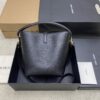 LE 37 Small Bucket Bag – Black Suede & Gold