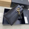 LE 37 Small Bucket Bag – Black Suede & Gold